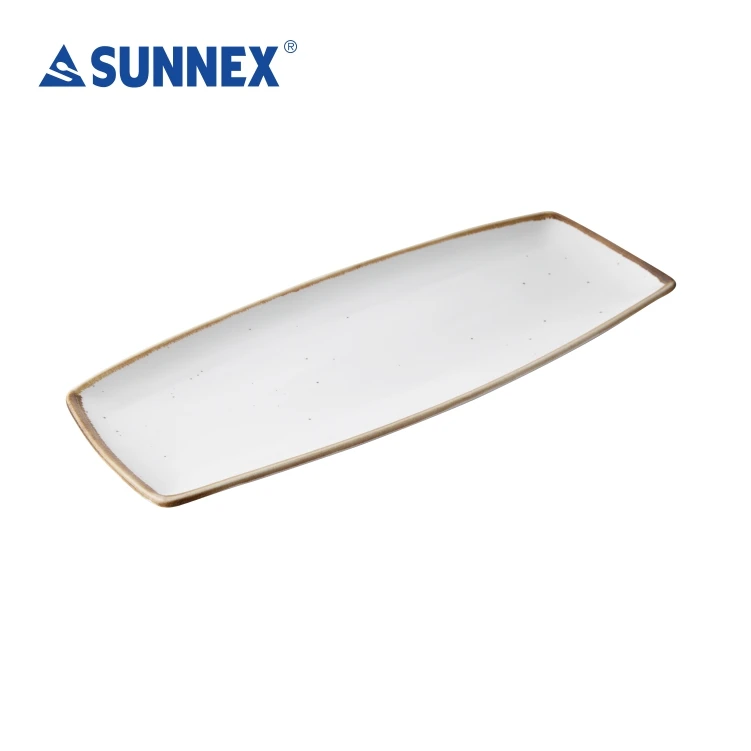 SUNNEX 2022 Hot sale High Quality Multi Size All Set Pure White Simple Luxury  Porcelain Plates  Party Handmade Wedding  Hotel
