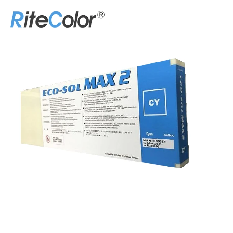 Премиум-класса ECO SOL MAX 2 чернила для цифрового печатания RF-640 DX-7 машины 400 мл Plug and Play