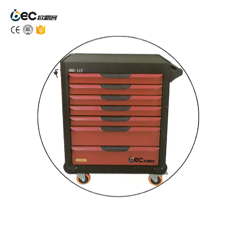 mobile  toolbox and tool trolley with cabinet handle tool set for cart repair