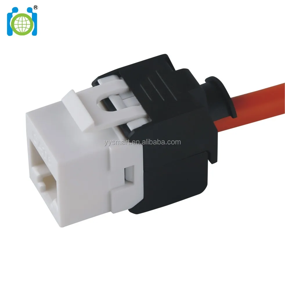 180 градусов черный/белый rj45 модульный разъем UTP безинструментальный Keystone jack