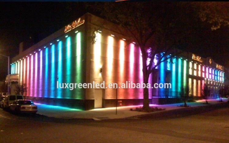 Outdoor Car Wash Bar Rgb 30X1W  ip65 facade outdoor led addressable wall washer led light for project