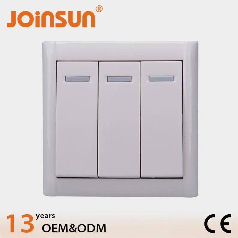 Qming qming Joinsun 3 gang 1 way switch hot sale fan speed control (Hardware product)