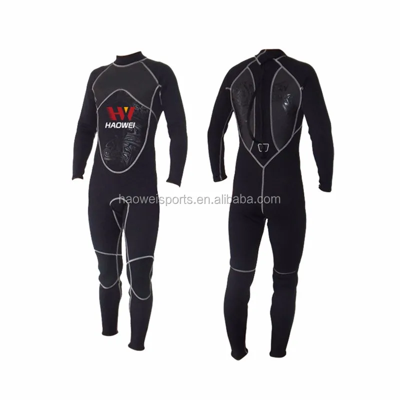 
3mm mens wetsuit with skin neoprene in chest and back 