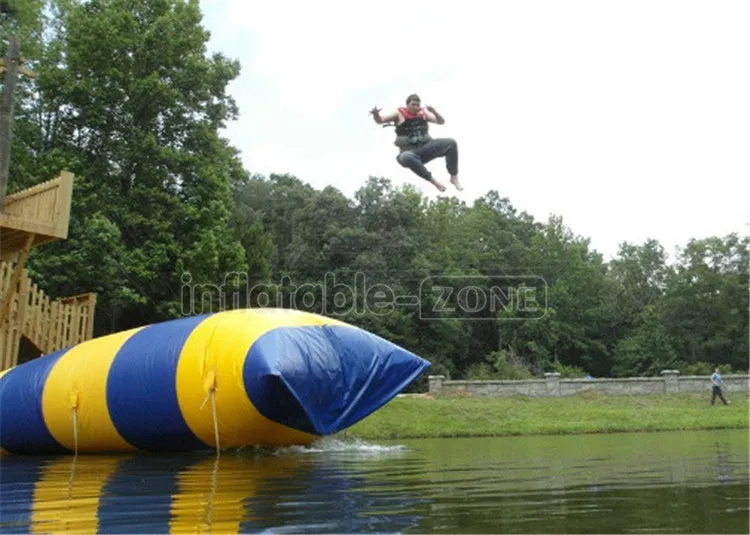 Inflatable launch catapult water blob trampoline water blob for sale