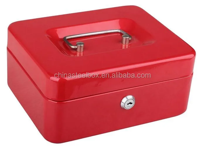 China  best sell Factory dianty cash money box with money tray 2 key and competitive Price
