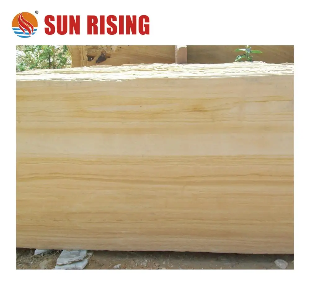 Manufacturer and Quarry-Owner Supply Wooden Yellow Sandstone