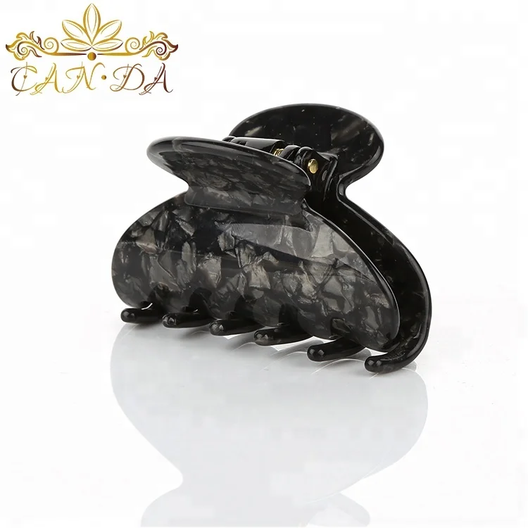 Wholesale tortoise shell jewelry korean custom hairclip cellulose acetate accessories women hair clip claw design products