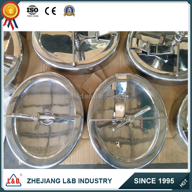 stainless steel tank parts circular square elliptic type pressure or non pressure hand-hole/Manhole Covers, customized man-way