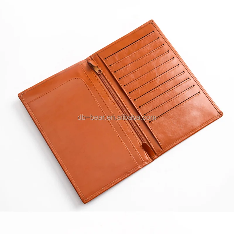 
travel style hot selling leather rfid passport wallet 