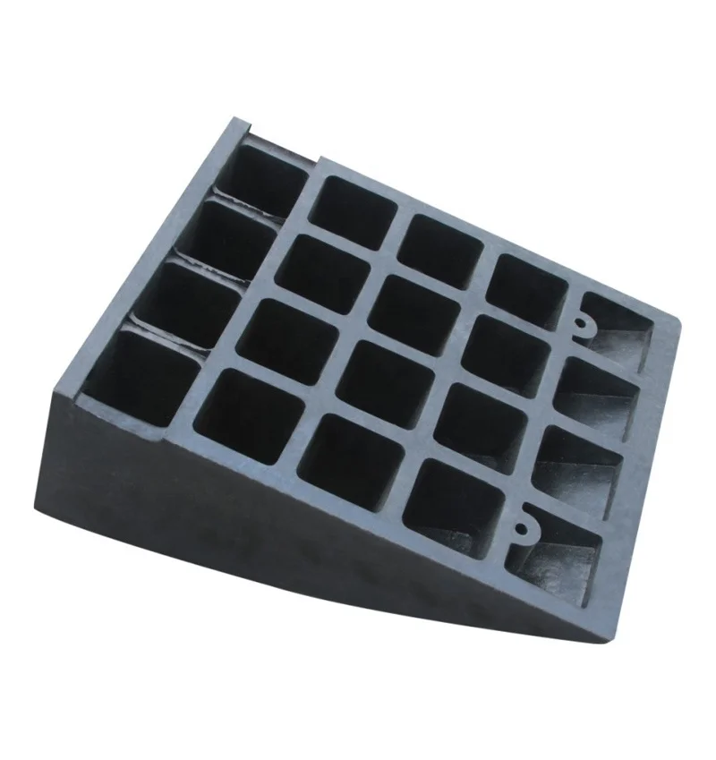 19cm Traffic Parking Car Wheel Solid Curb Ramps Kerb Ramp For Garage Rubber Threshold Ramps