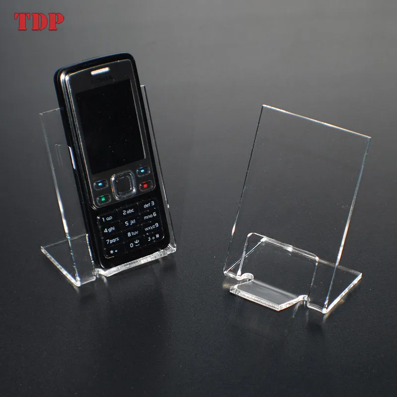 Custom Clear Acrylic Cell Phone Display Stand Acrylic Phone  Electronic Products Display Rack