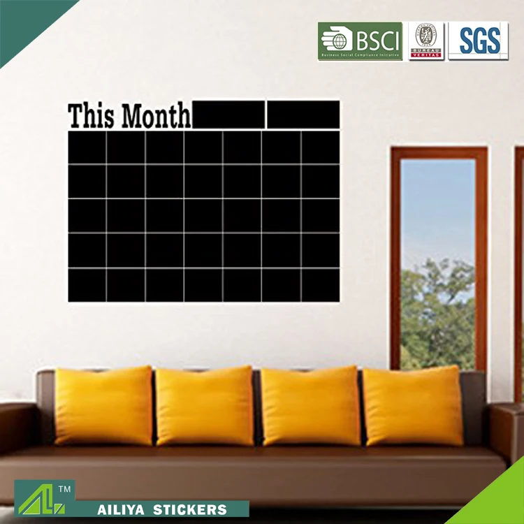 Removable erasable blackboard chalkboard jar label wall whiteboard sticker