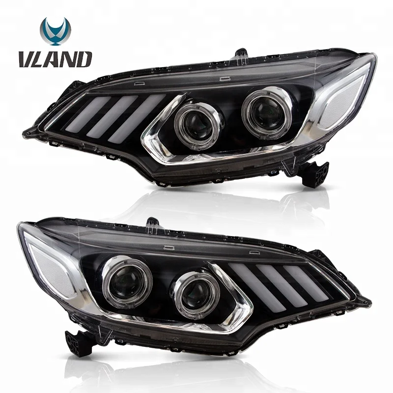 VLAND Car Front Lights For FIT/JAZZ 2014-UP LED GK5 Headlights