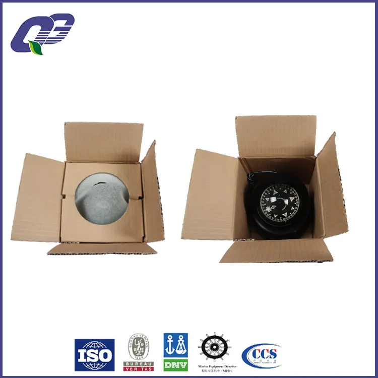 Ship Automatic Fluid Filling and Bubble Removing Magnetic Compass Indicating Position for People Who Are in Life Boat Black