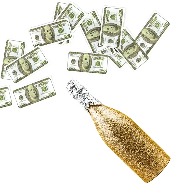  Boomwow новый дизайн бутылка для шампанского конфетти пушки праздничные попперы свадебной вечеринки