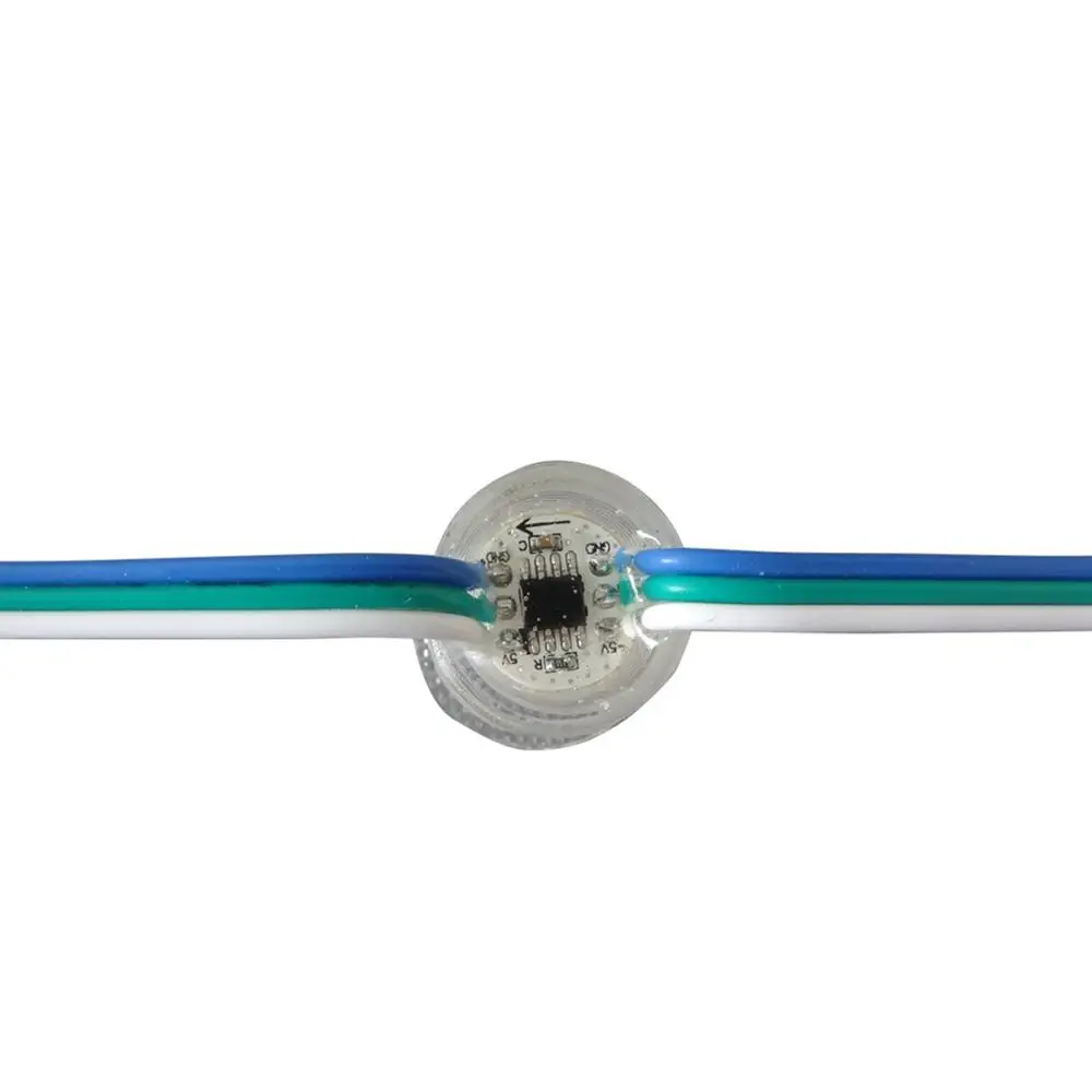 WS2811 UCS1903 IP65 умный 20 мм SMD5050 RGB светодиодный пиксельный точечный светильник