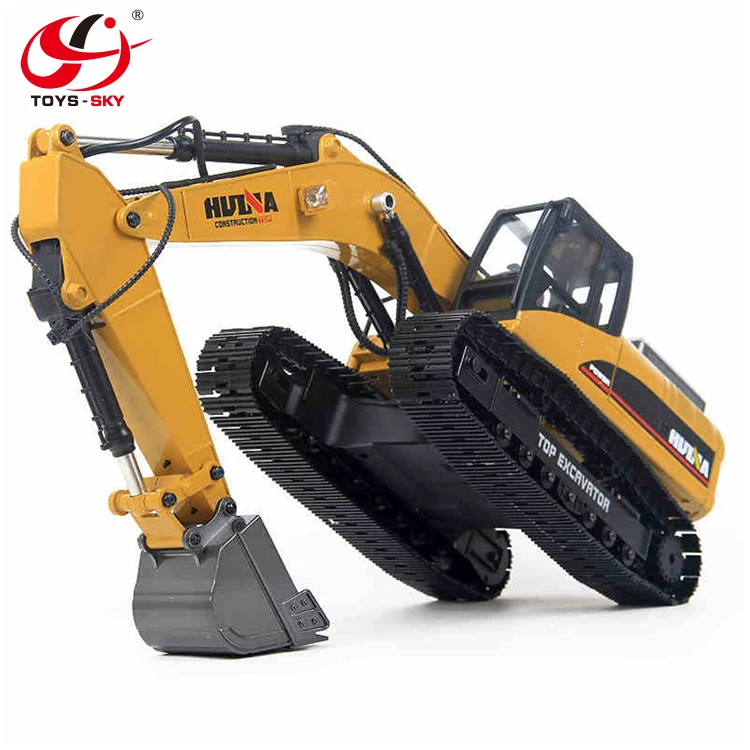 HUINA 1580 Hobby Alloy RC Hydraulic Excavator Kids Car Toys