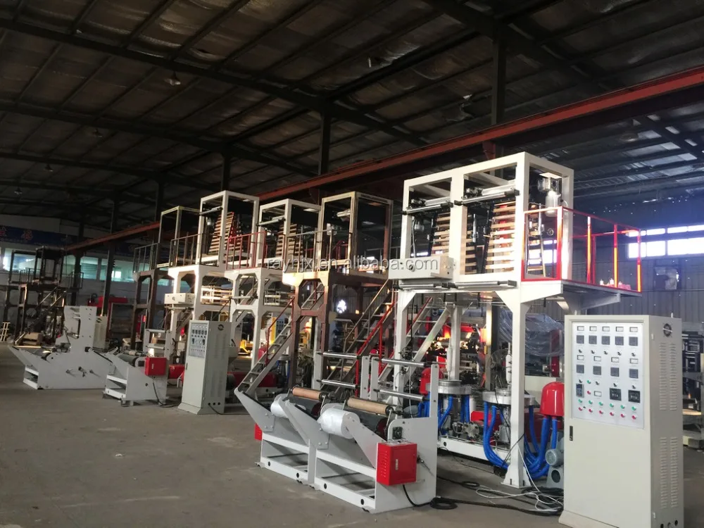 Высокоскоростная машина для выдувания пленки с двойной головкой