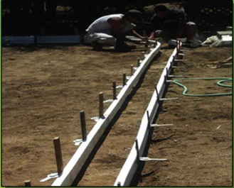 garden edging route formwork