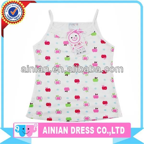 2014 новая конструкция детей белье девочек синглетного