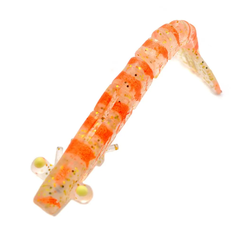 CHS006 rigged hook TPR material soft live shrimp fishing lures