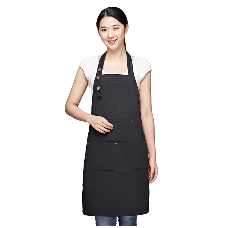Kitchen baking nail milk tea shop cooking clothes women men professional customization can be wholesale canvas apron