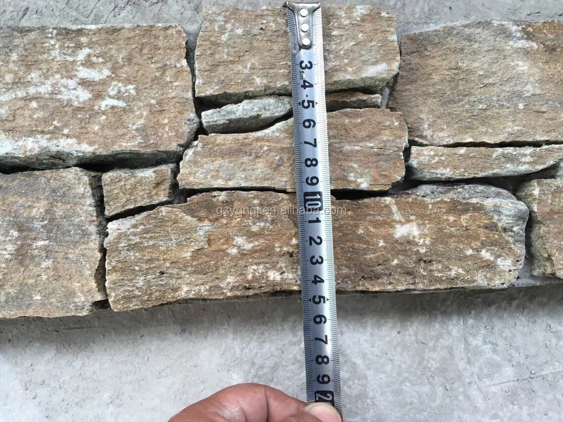 Black quartzite cement backed natural culture quartzite Stacked wall cladding Ledge Stone