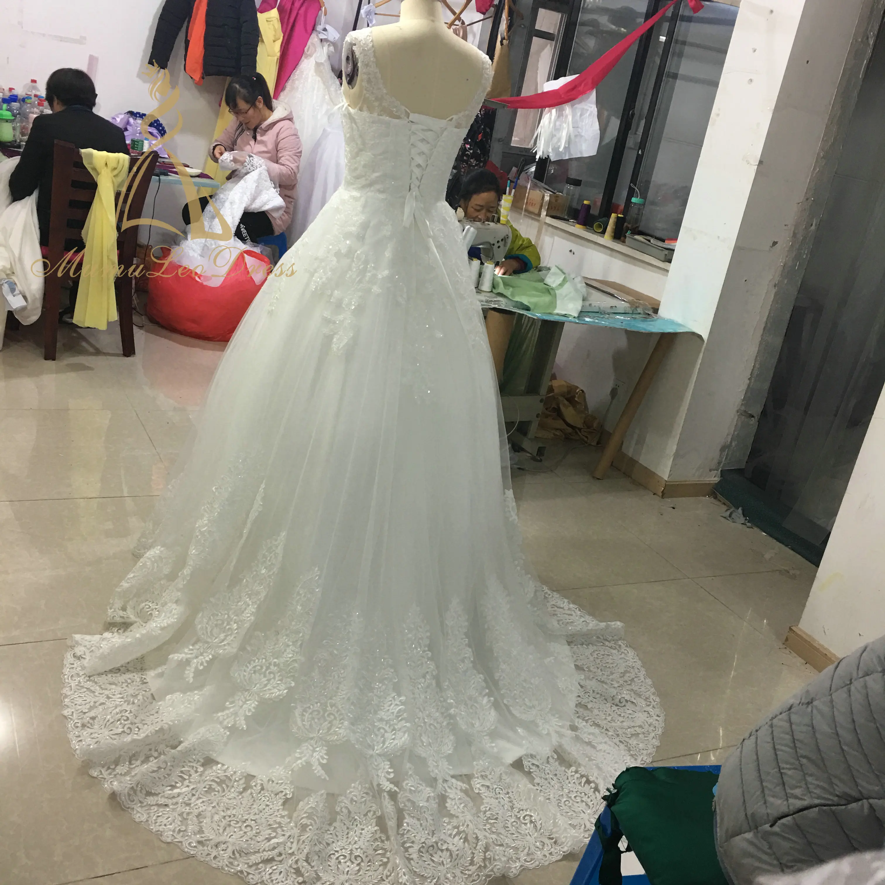 
Real Photos Factory Directly Wedding Lace Fabric Apparel White Saree Romantic Angel Princess The Best Pakistani Sharara Dress 