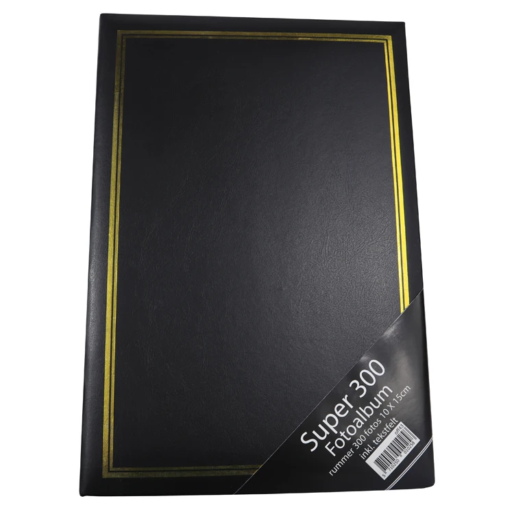 Foil print PVC covered glue bound a4 size 4x6 photo album