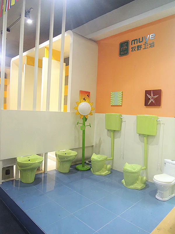 Sanitary Ware New Design Ceramic Bowl Green Frog Porcelain Wash Basin