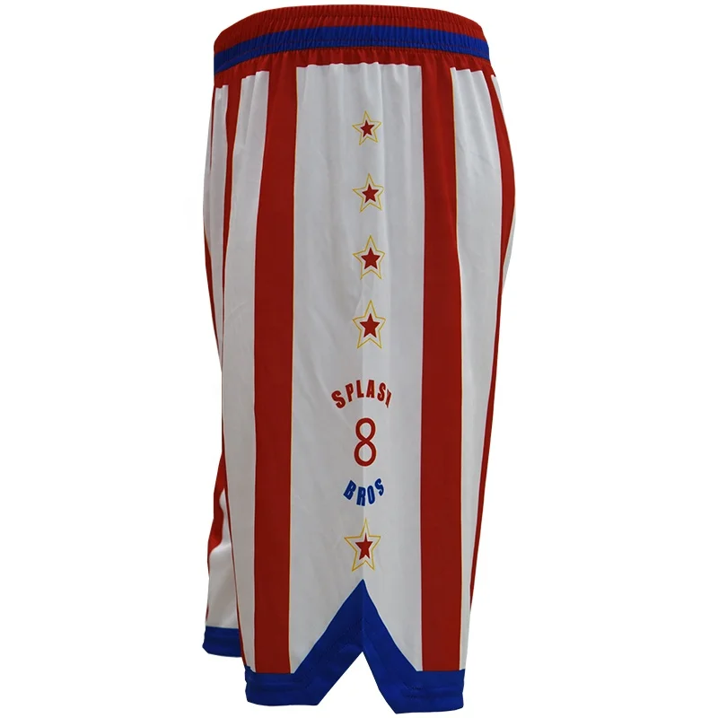Pure USA flag  custom wholesale 100% polyester mesh mens basketball shorts