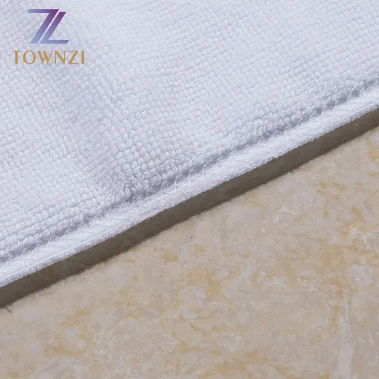 Custom Hand Tufted 50*80 Square White Floor Towel 100 Cotton Plain Hotel Printed Bath Mat