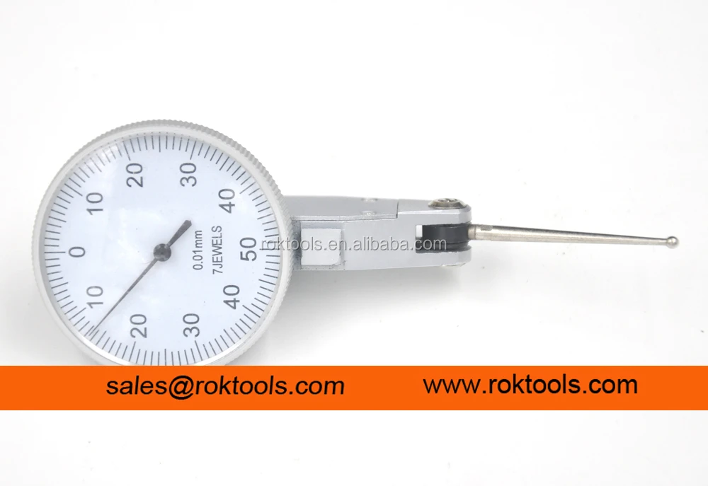 ROKTOOLS 38 mm Bezel with Extra Long Contact Point DTI Gauge 29mm Dial Test Indicator