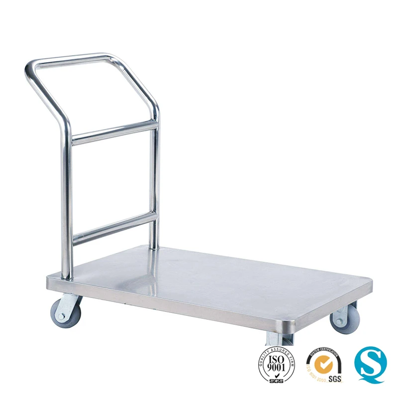 
500kg Stainless Steel Hand Truck Folding Heavy Duty Platform Trolley 