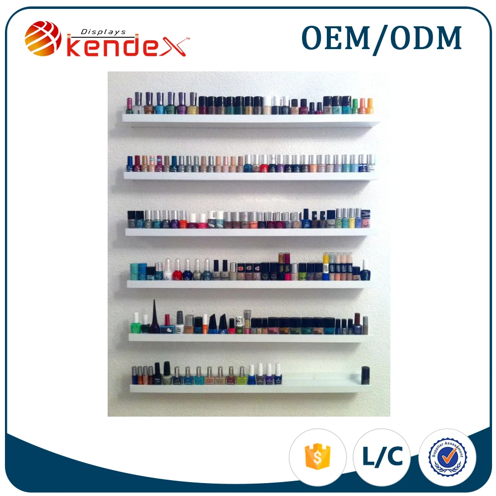 Оптовая продажа, деревянный стенд из МДФ для демонстрации лака для ногтей, стенд для маникюрного салона