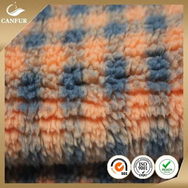 100% полиэстер шерпа флисовая ткань искусственный мех