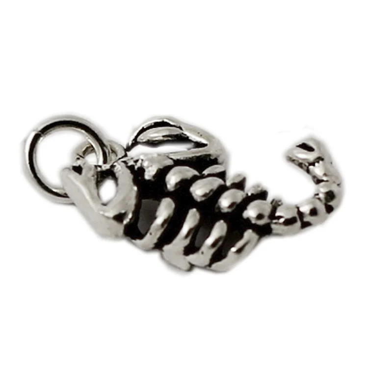 Beadsnice ID 28439 Silver charms for bracelet 17X9mm sold by PC scorpion charm
