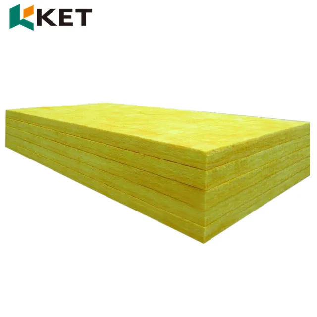 Density 48kg /m3 Glass Wool Acoustic Sound 50mm Thick Insulation Fiberglass Wool Board