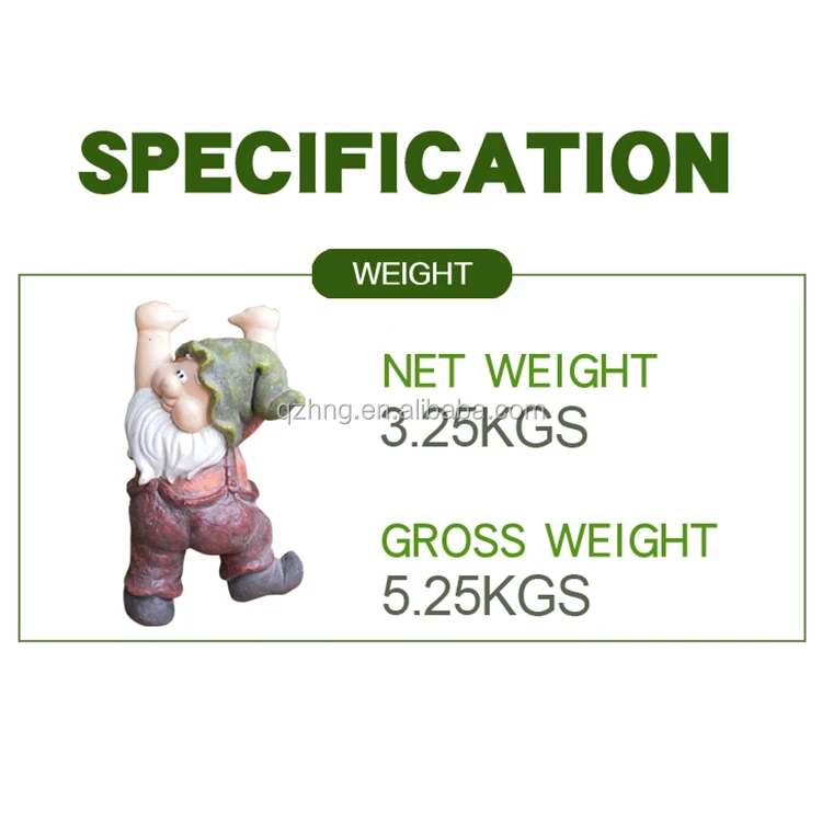 Polyresin Funny Garden Ornamental Gnome