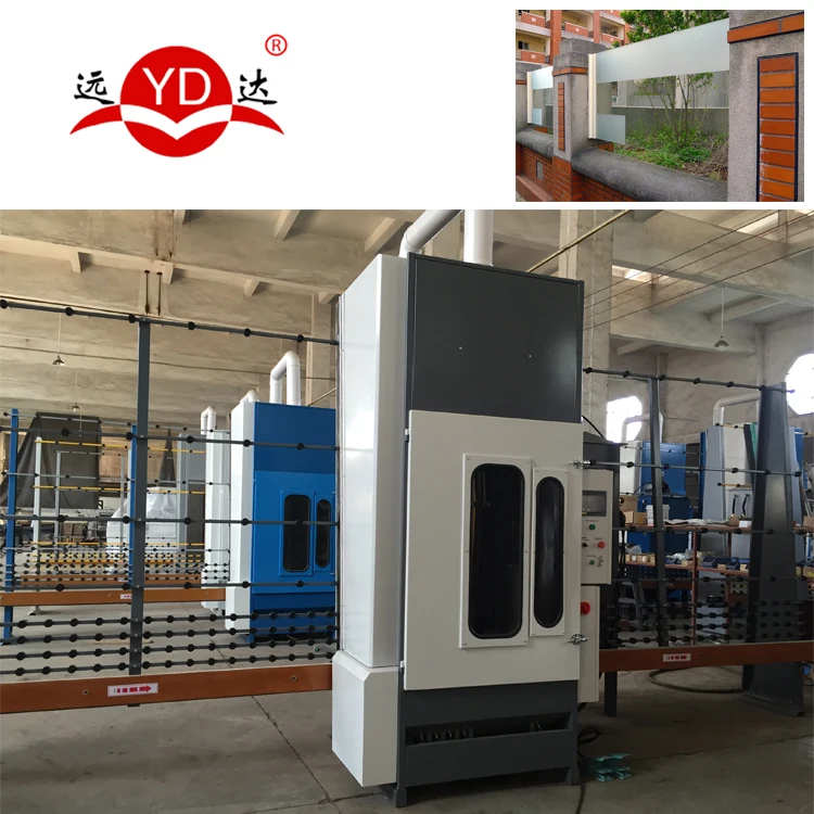 Manufacturer supply glass Processing dustless sandblasting machine