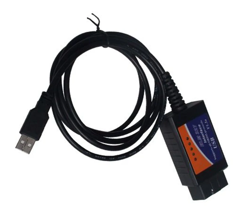 ELM327 USB OBD2 Auto car Diagnostic Tool ELM 327 V1.5 USB Interface OBDII CAN-BUS Scanner hot selling