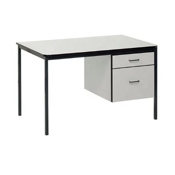 Home Student Office Writing Table And Computer Table Small Modern Office School Teacher Desk With Hpl Mdf Top And Two Drawer