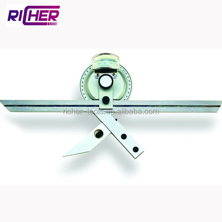 
360 Degree Parallax Less Bevel Protractor With Magnify Glass 
