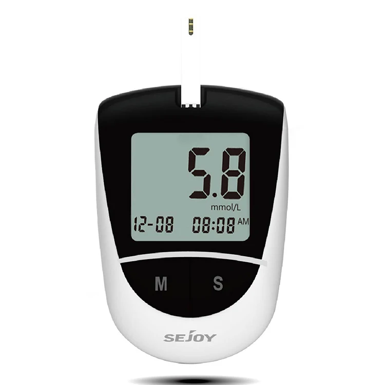 Blood Glucose Monitoring System Test Strips Digital Quick Check Glucometer