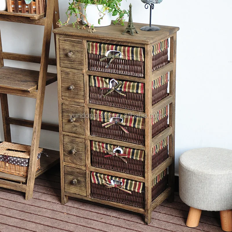 antique style furniture solid wood storage cabinet livingroom