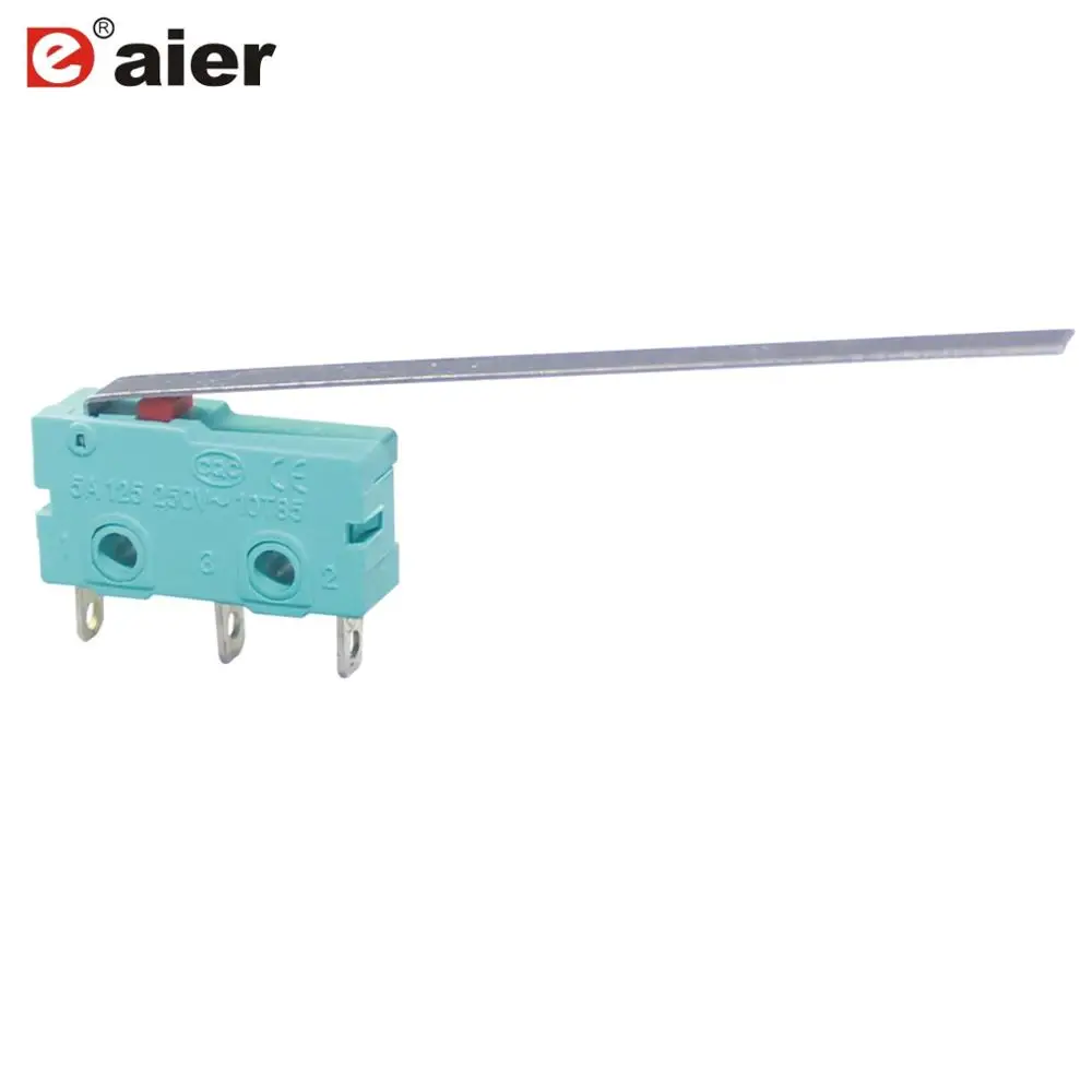Miniature Solder Terminal Long Lever Micro Switch 10A 250V T85