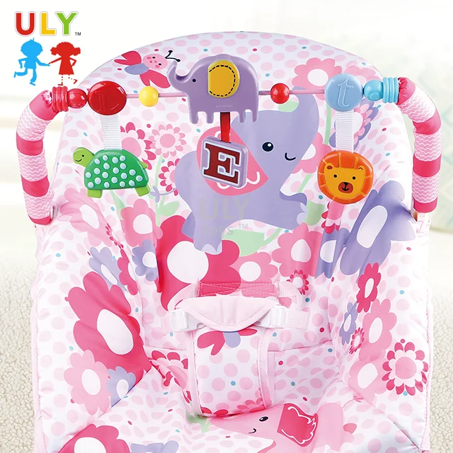 2019 High quality infant lazy sleeping musical and vibrating baby rocking chair