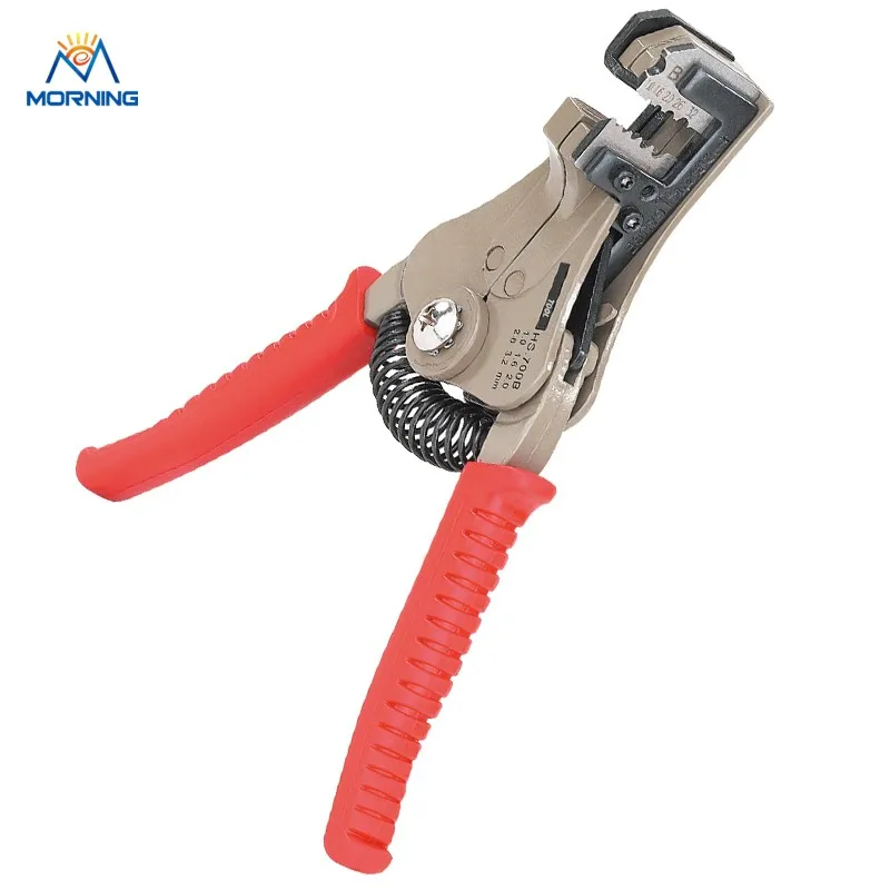 HS-700B 0.5-3.2 mm2 automatic wire stripper with adjustable length stop