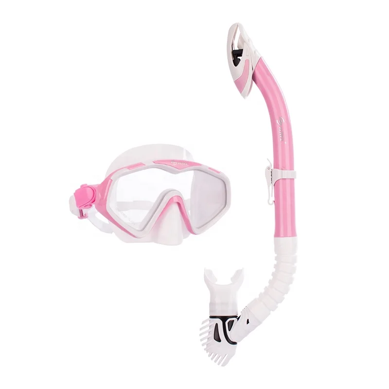 WAVE Mask Dry Snorkel Set Scuba Mask Snorkel