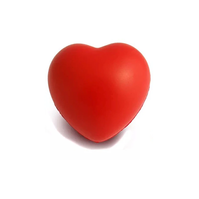 Hot Selling Love Heart Stress Toy 70mm Blood Donation Love Heart Stress Ball for Promotion
